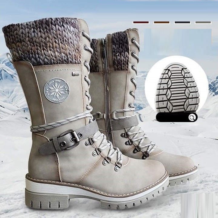 FrostLuxe | Bottes imperméables mi-mollet à lacets