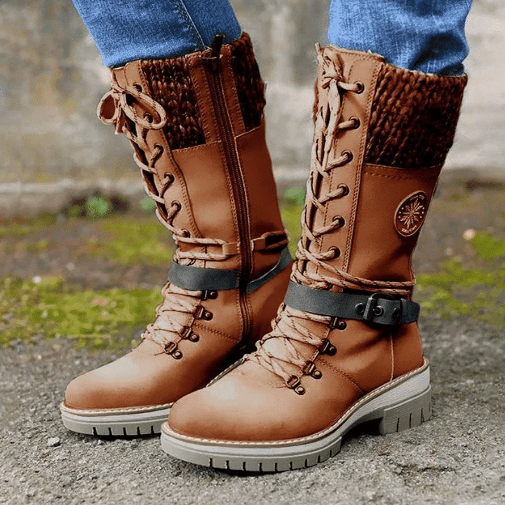 FrostLuxe | Bottes imperméables mi-mollet à lacets