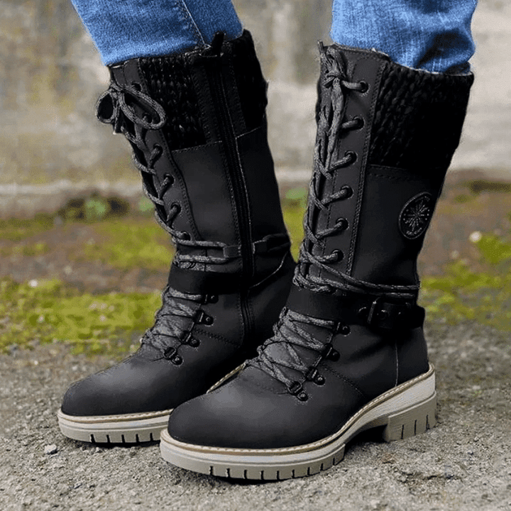 FrostLuxe | Bottes imperméables mi-mollet à lacets