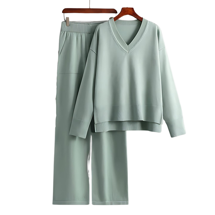 Lenoir™ | Luxe V-Neck Two Piece Set