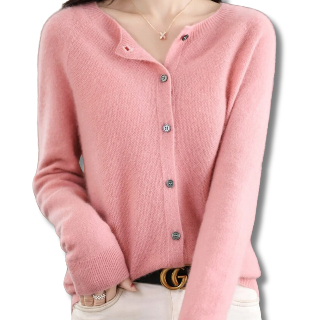 Laurine | Pull col rond femme en laine mérinos reine