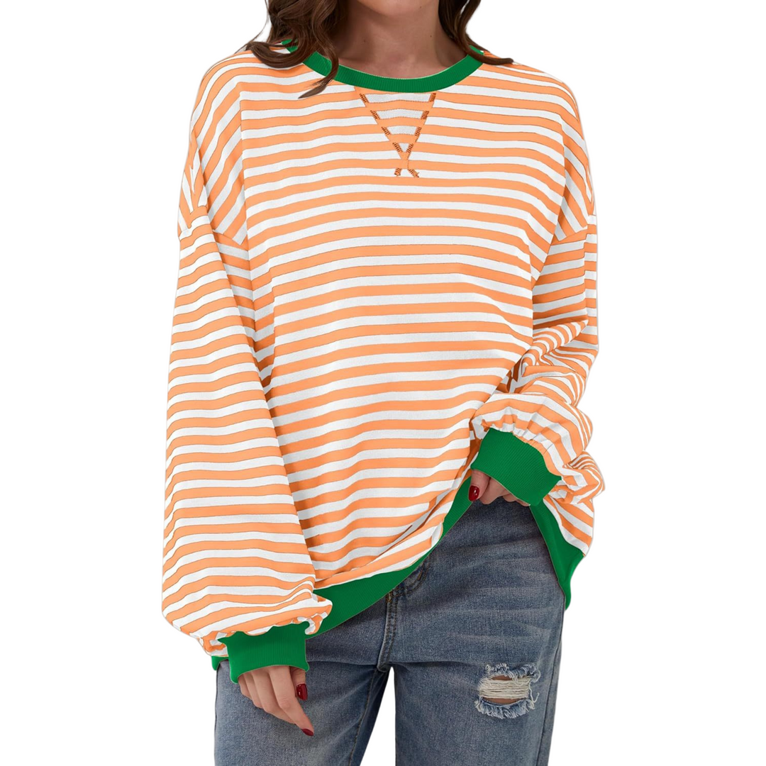 Amélie - Sweat Rayé Décontracté