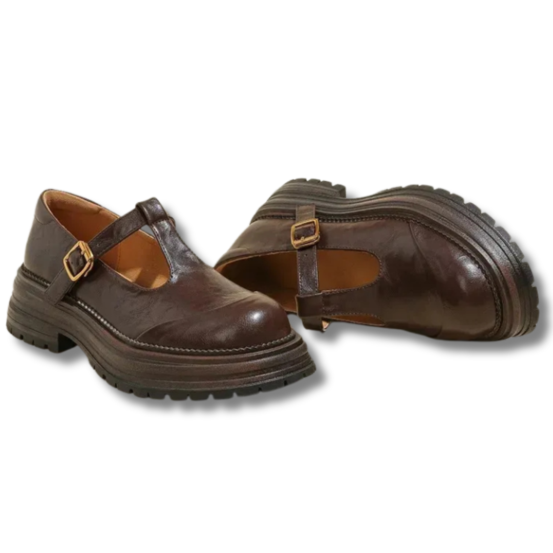 Mary Janes - Élégante Chaussure en Cuir