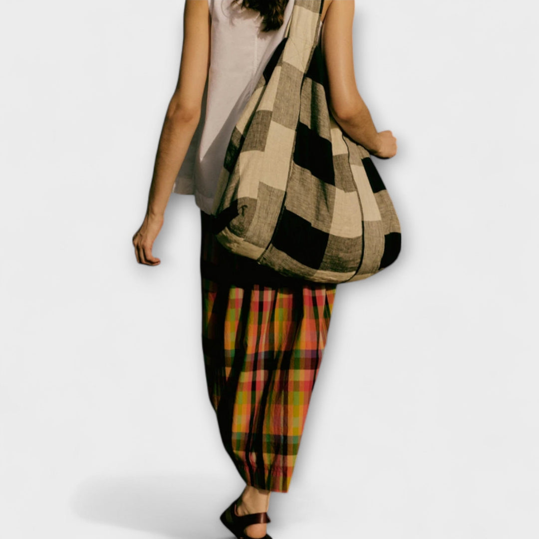 Émilia – Jupe Plissée Rayée