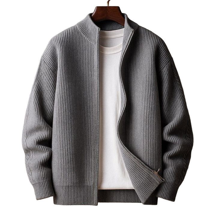 Mathis | Pull Fermeture éclair côtelé pour homme