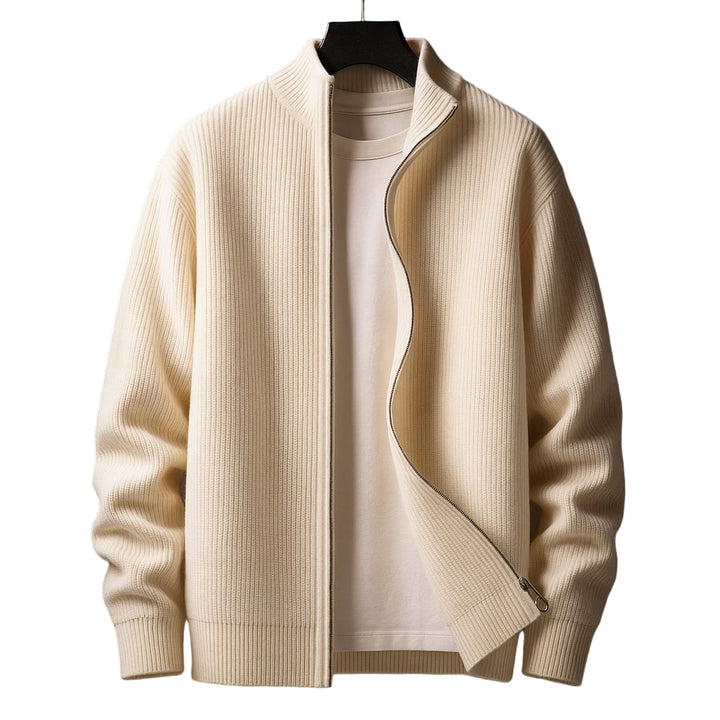 Mathis | Pull Fermeture éclair côtelé pour homme