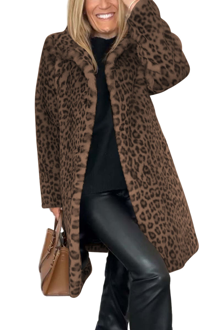 Amara - Manteau léopard