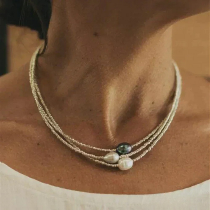 Collier Vintage avec Perles d'Eau Douce