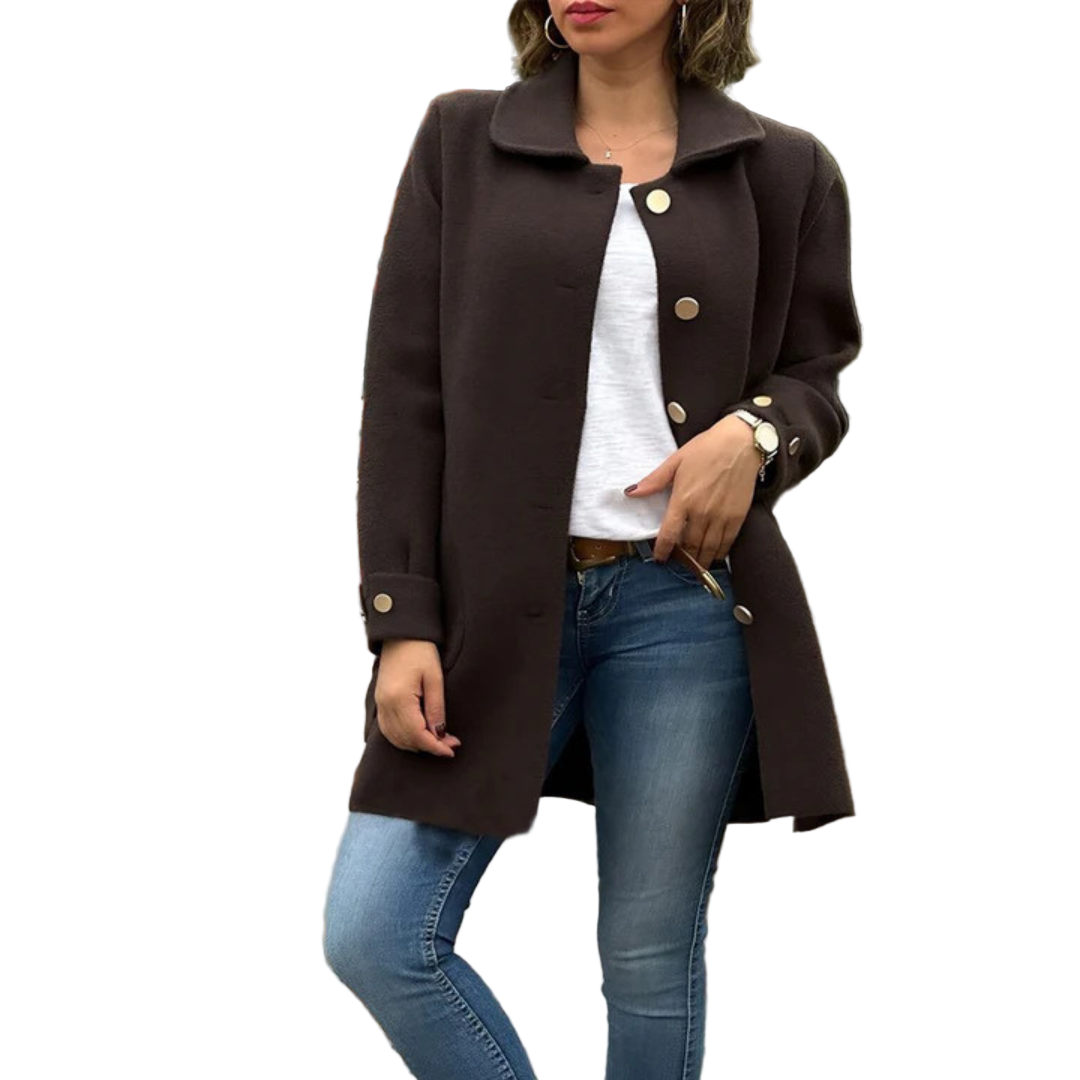 MOANA — Manteau oversize classique à boutons