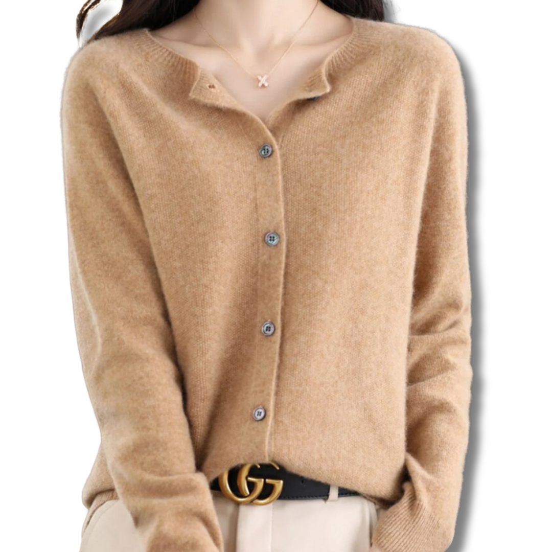 Laurine | Pull col rond femme en laine mérinos reine