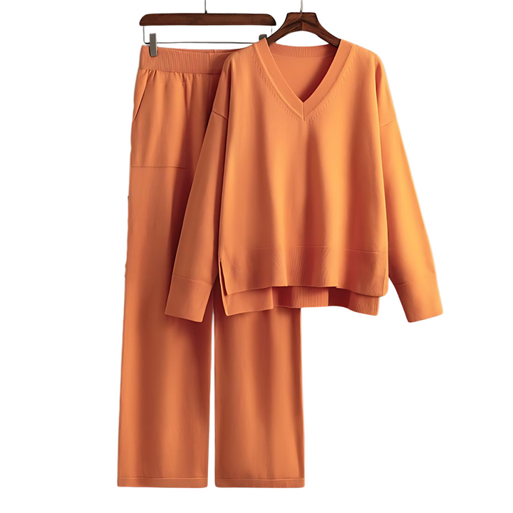 Lenoir™ | Luxe V-Neck Two Piece Set