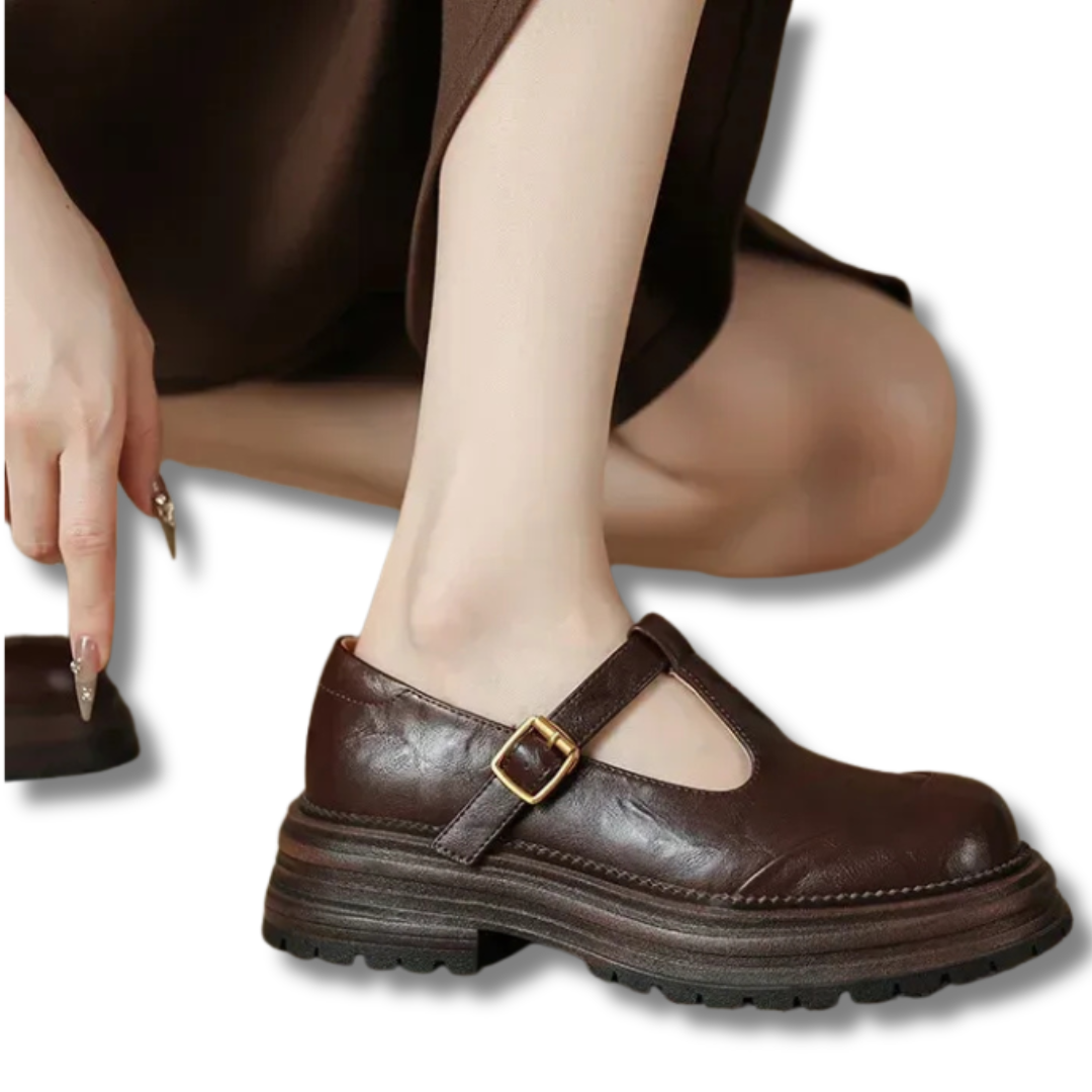 Mary Janes - Élégante Chaussure en Cuir