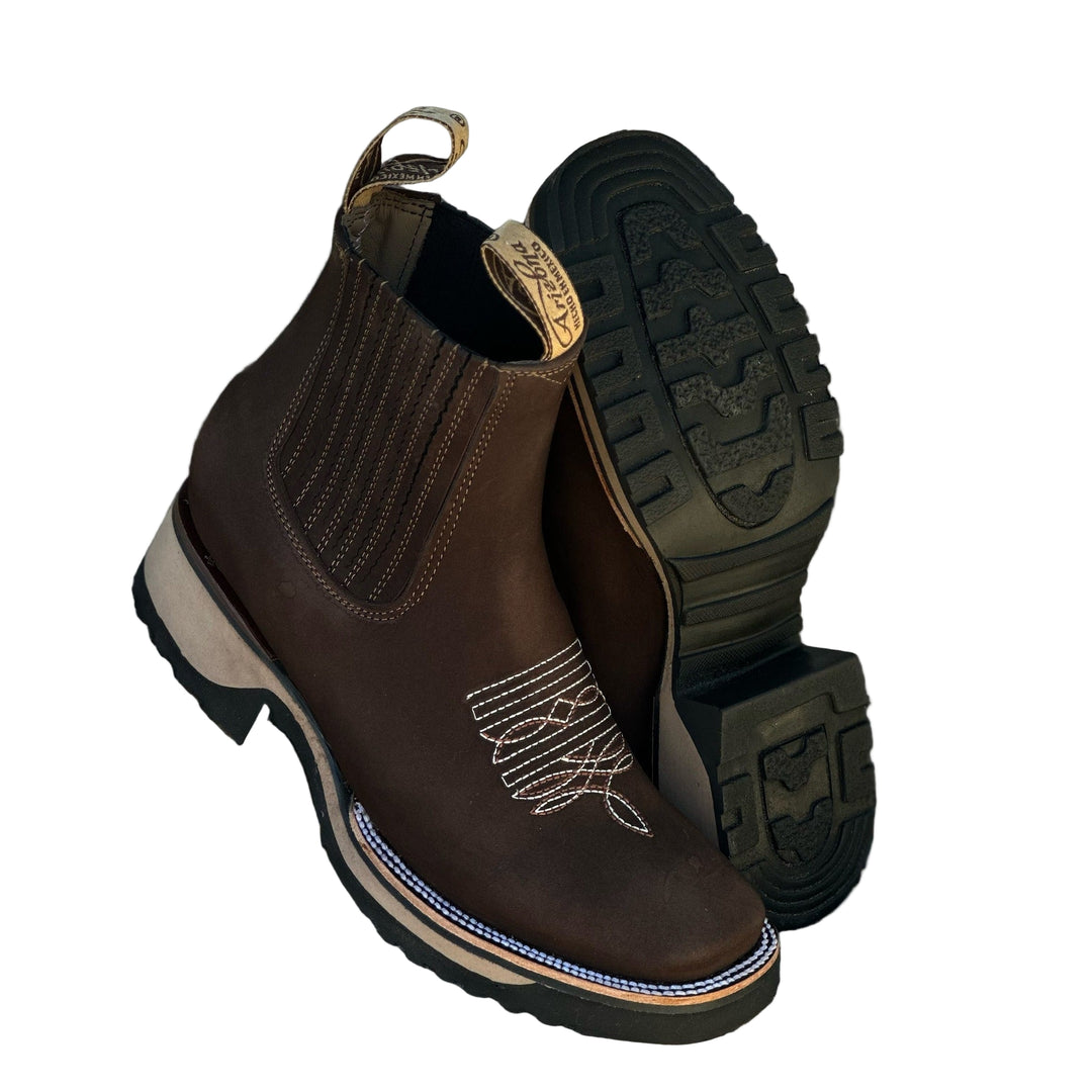 Bottes de cowboy en cuir