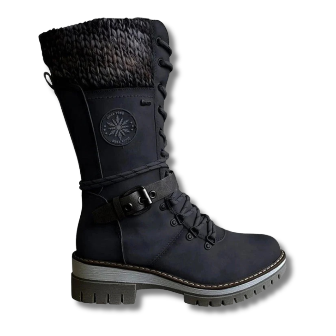 FrostLuxe | Bottes imperméables mi-mollet à lacets