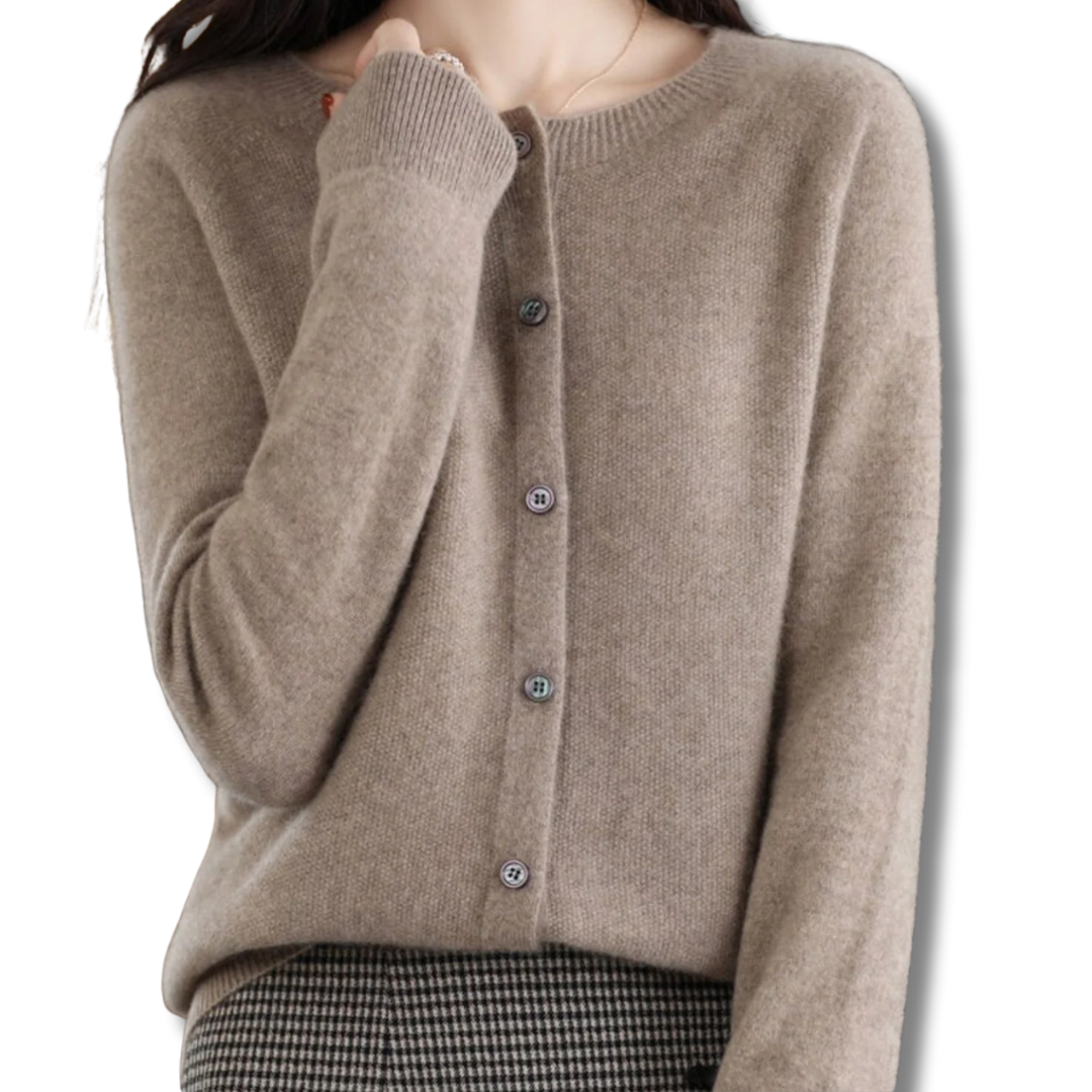 Laurine | Pull col rond femme en laine mérinos reine