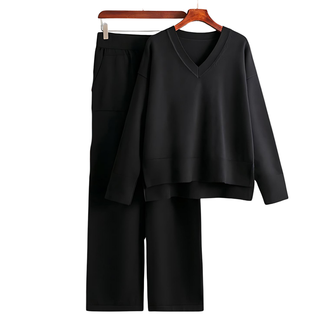 Lenoir™ | Luxe V-Neck Two Piece Set