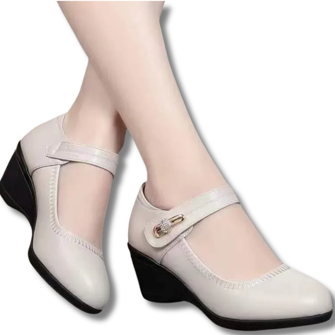 Norina | Chaussures plates élégantes à talon moyen