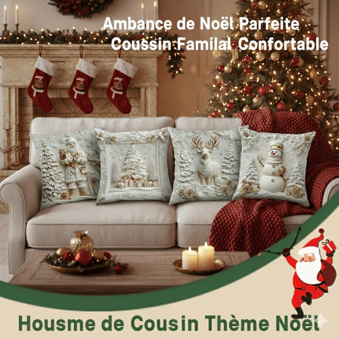 Taie d'oreiller décorative de Noël