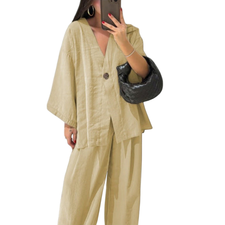 Jacqueline – Duo Décontracté Col V