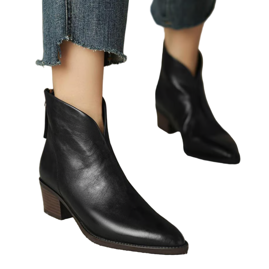Chloé™ - Bottines de luxe à talon bas