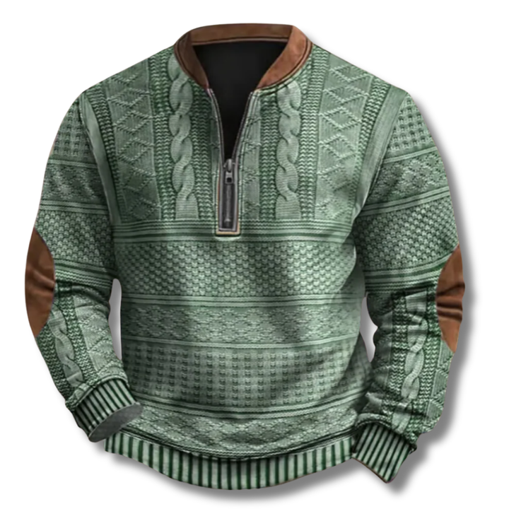 Anton – Pull en maille avec fermeture éclair