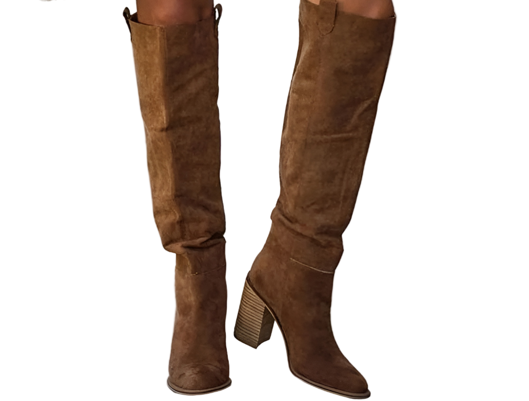 Bottes orthopédiques en cuir jusqu'au genou