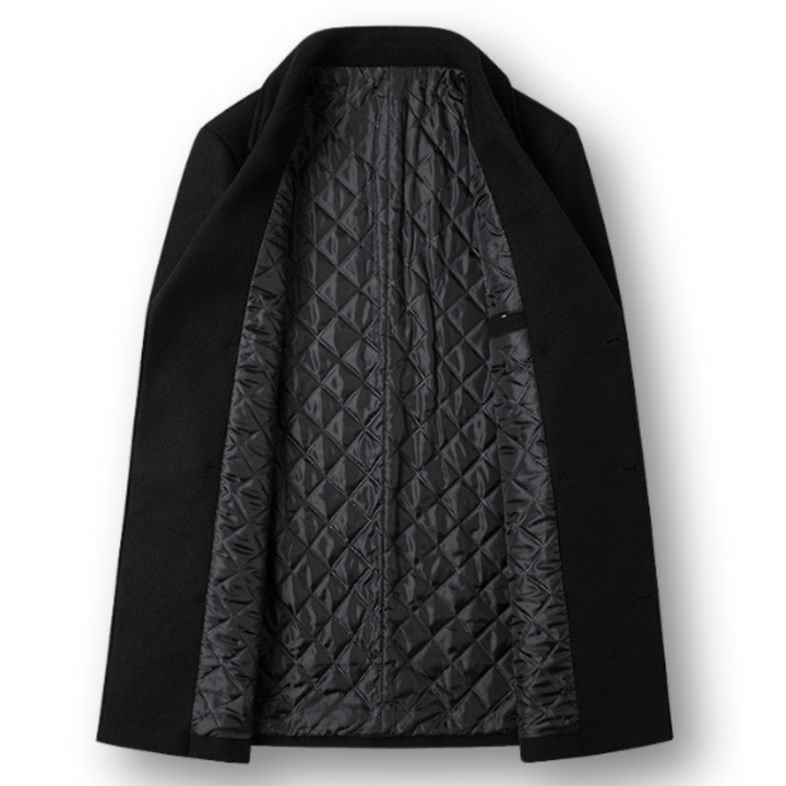 Marcello | Élégant manteau croisé en laine