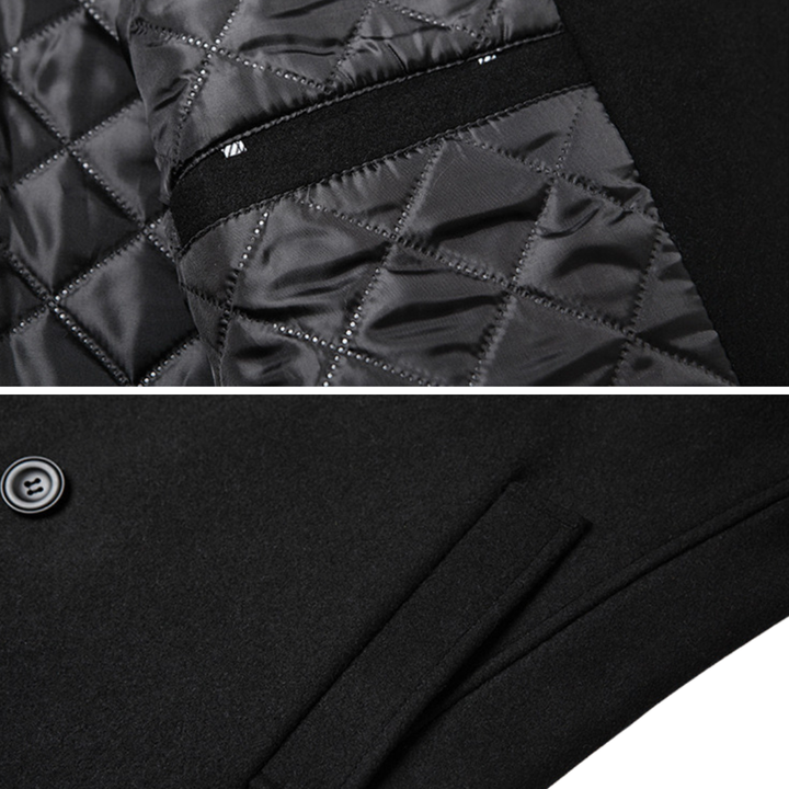 Marcello | Élégant manteau croisé en laine