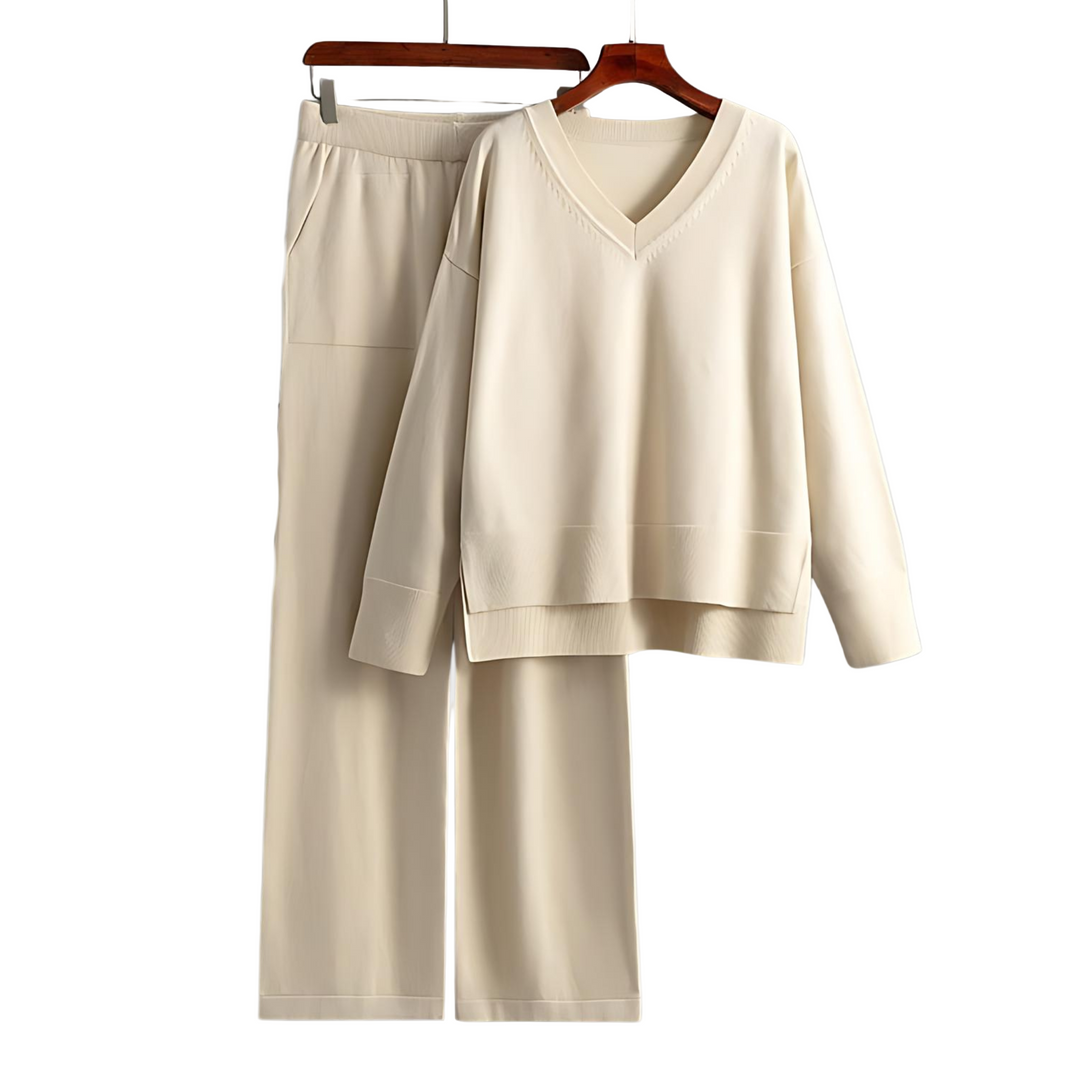 Lenoir™ | Luxe V-Neck Two Piece Set