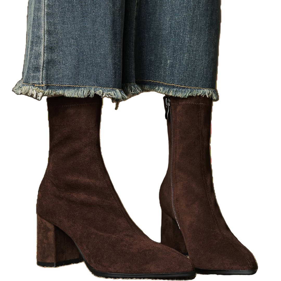 Alora - Bottines En Daim Luxueuses