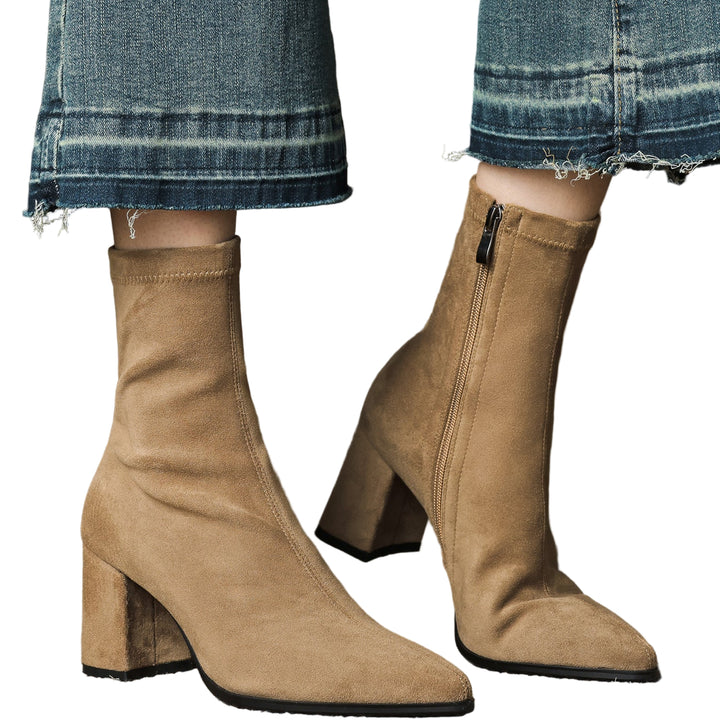 Alora - Bottines En Daim Luxueuses