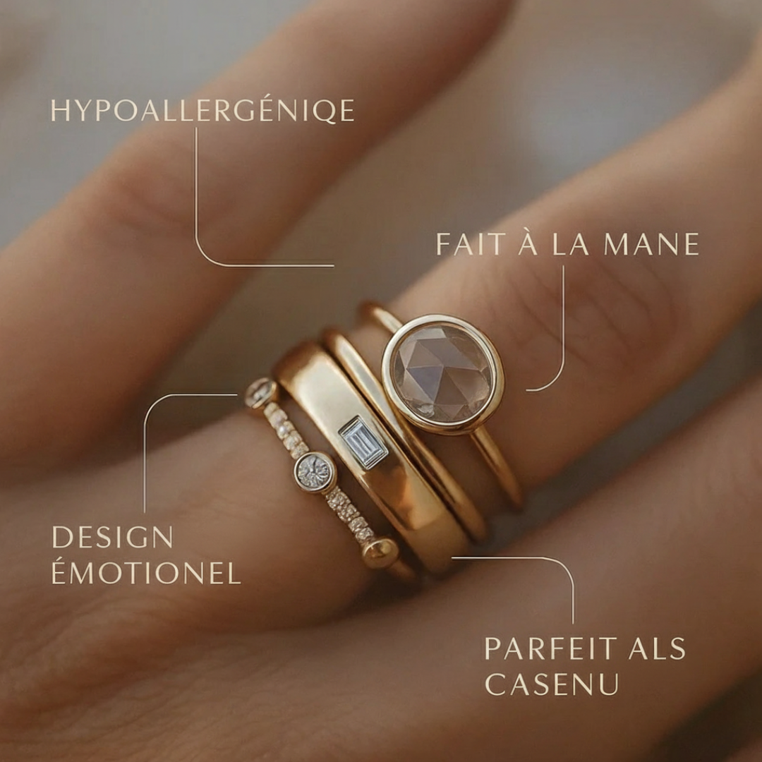 Bague vintage en or avec zircon cubique
