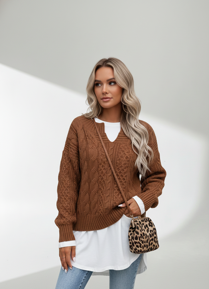 Marine™ | Pull avec col en V