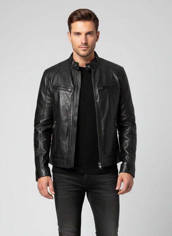 SCOTT | Veste en cuir saisonnière