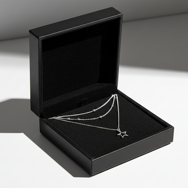 Collier Étoile en Argent Vintage