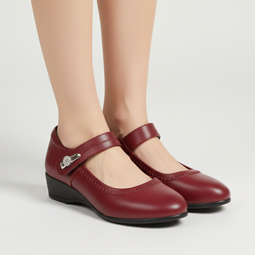 Norina | Chaussures plates élégantes à talon moyen