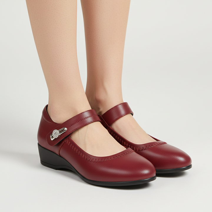 Norina | Chaussures plates élégantes à talon moyen