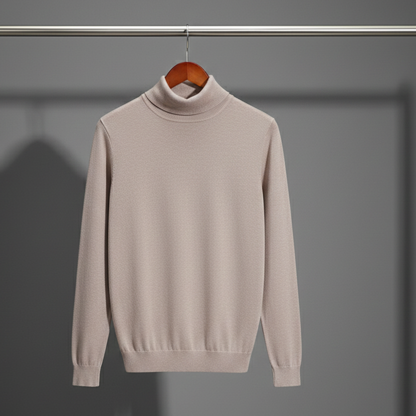 Franck | Élégant Pull Col Roulé