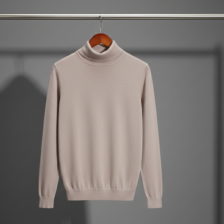 Franck | Élégant Pull Col Roulé