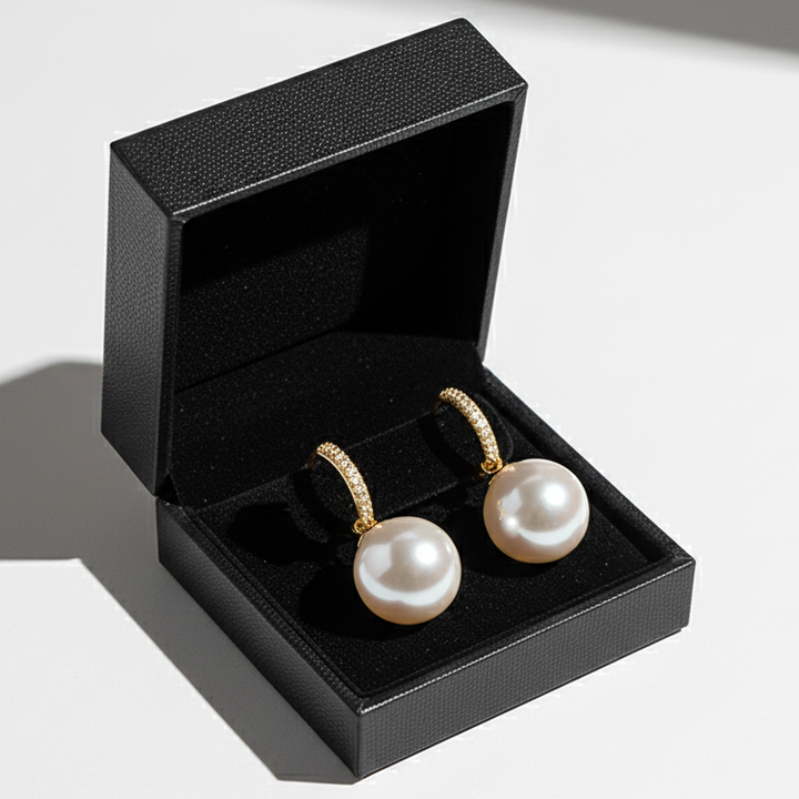 Boucles d'oreilles en perles élégantes