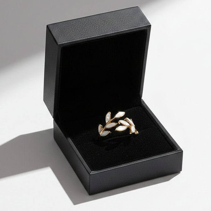 Pure - Bague Ajustable Vit Opalblad