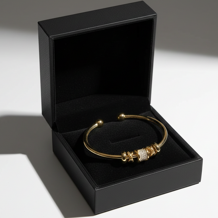 Bracelet polyvalent avec anneaux en or