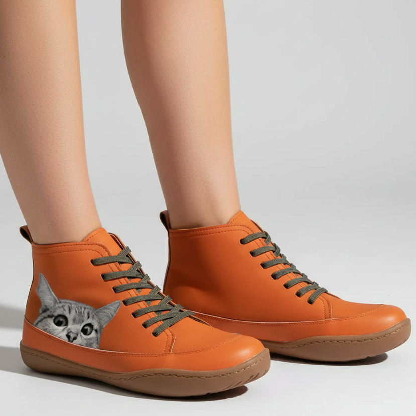 Lucien™ Paris | Bottines en cuir pour passionnés de chats