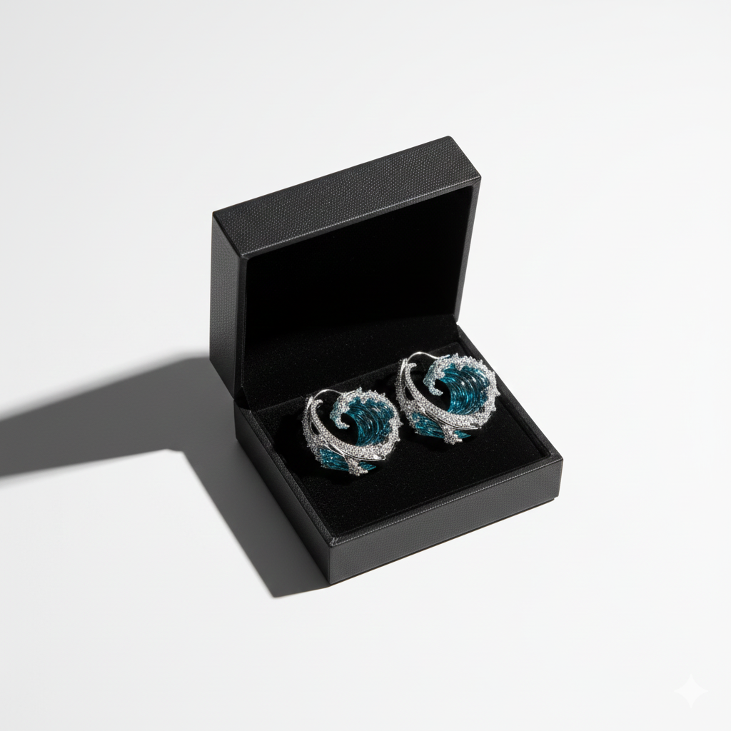 Boucles d'oreilles "La promesse des océans"