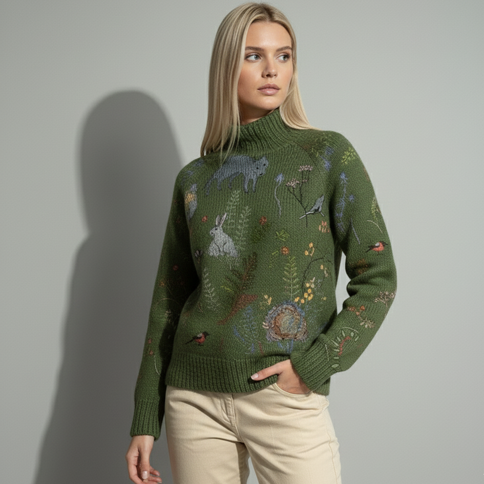 Ashley | Pull à col roulé chaud et élégant