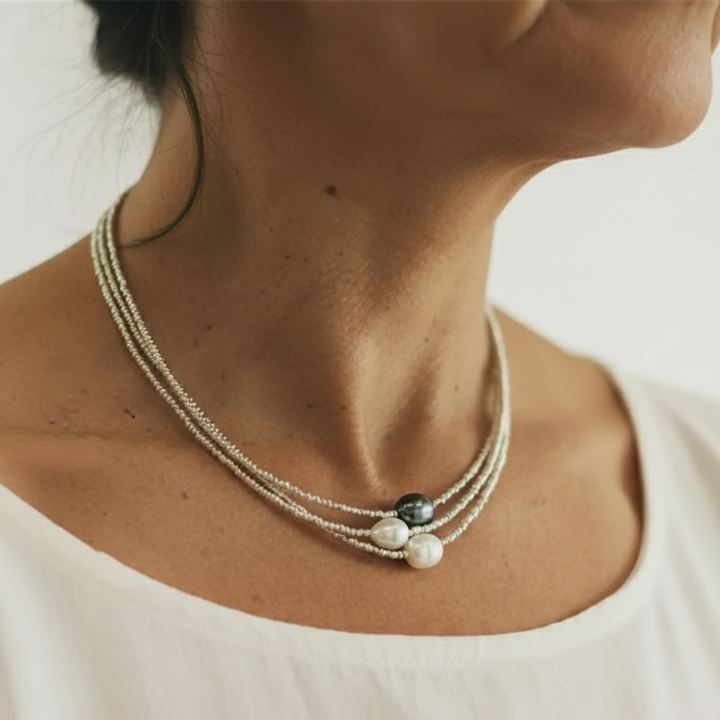 Collier Vintage avec Perles d'Eau Douce