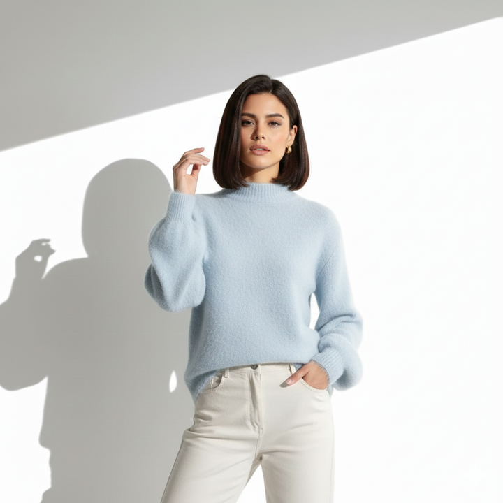 Jessica - Pull Roulé Élégant Froid