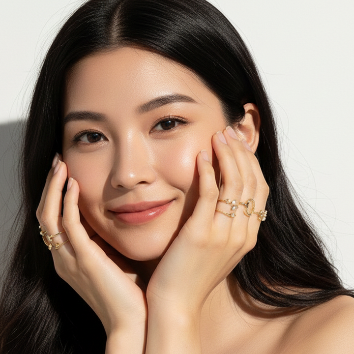 Celeste™ | Ensemble de Bagues Bohémien en Or