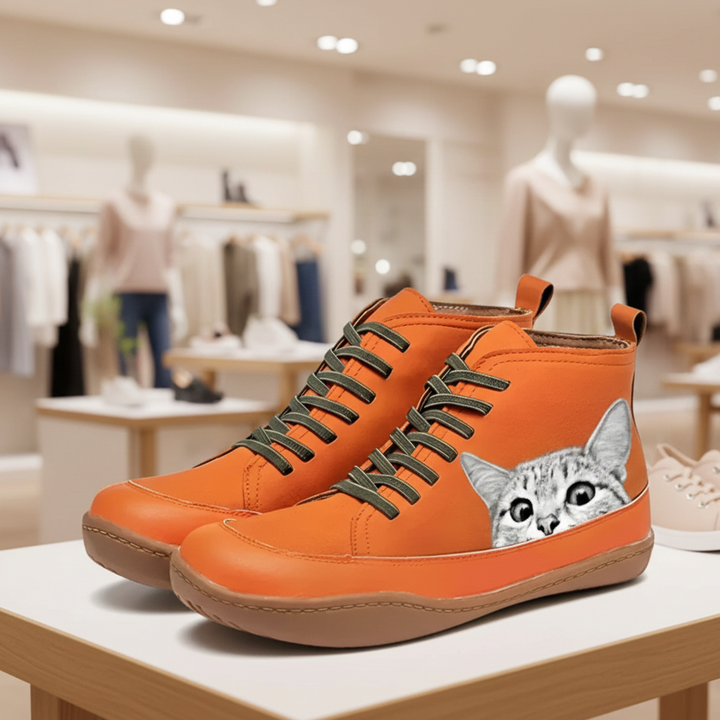 Lucien™ Paris | Bottines en cuir pour passionnés de chats