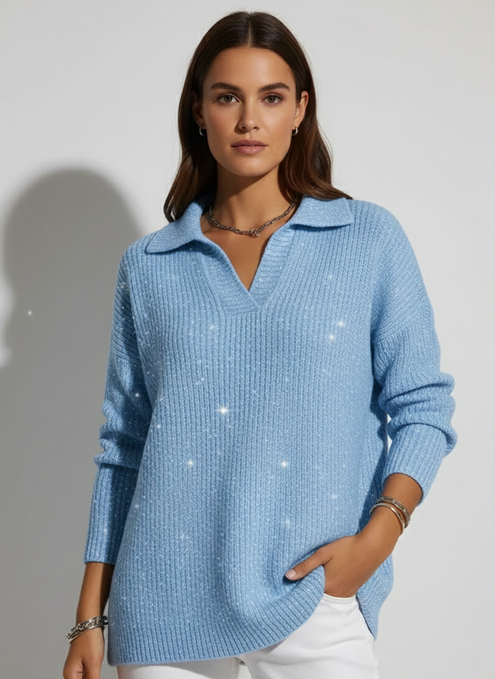 Livia | Pull de Noël avec un accent festif scintillant